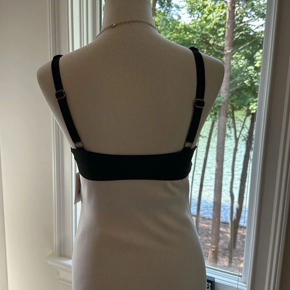 NWT Andie Swim, The Belmar Bikini Top, Medium, Black - Picture 5 of 9